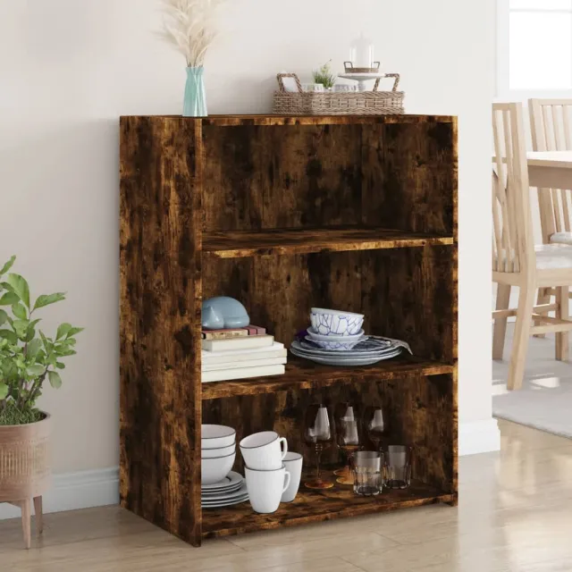 vidaXL Dressoir 70x41x93 cm bewerkt hout gerookt eikenkleurig, foto 2
