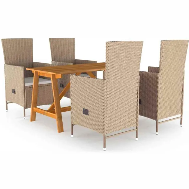vidaXL 5-delige Tuinset beige, foto 2