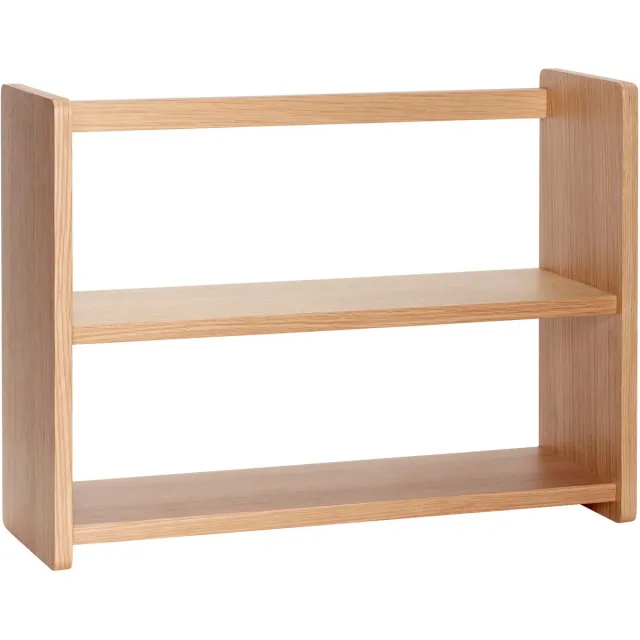 Hübsch INTERIOR - NOMAD eiken wandrekje, wandplankje met twee schappen FSC® - 60x20xh44cm Naturel
