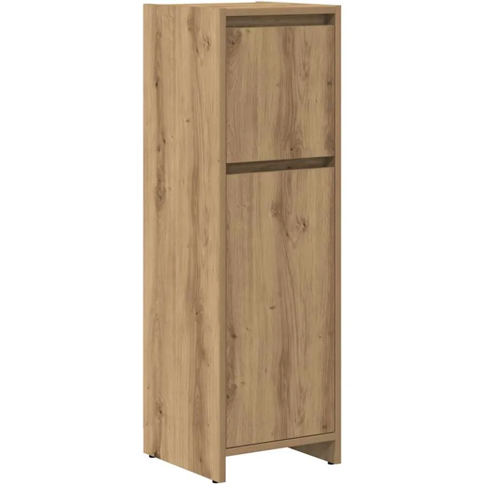 vidaXL 4-delige Badkamermeubelset bewerkt hout artisanaal eikenkleur, foto 2