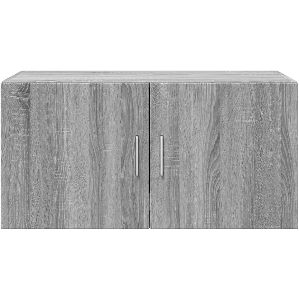 vidaXL Wandkast 80x42,5x40 cm bewerkt hout grijs sonoma eikenkleurig, foto 4