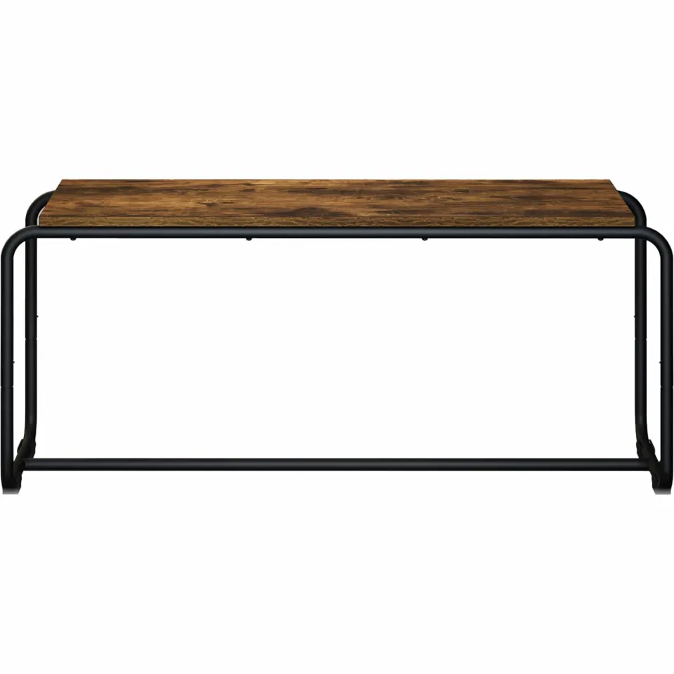 vidaXL TV-standaard 98 x 35.5 x 42 cm Gerookt eiken Bewerkt hout Bruin