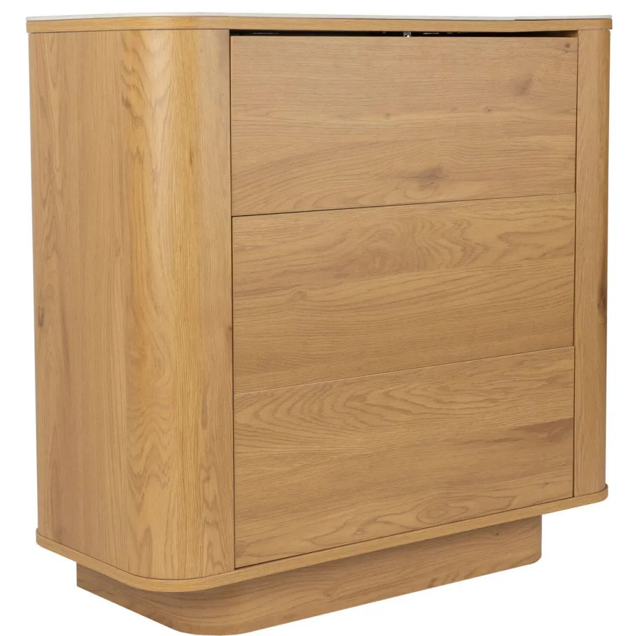 Housecraft Living Almira Ladekast Hout/ Marmerlook Naturel, foto 4