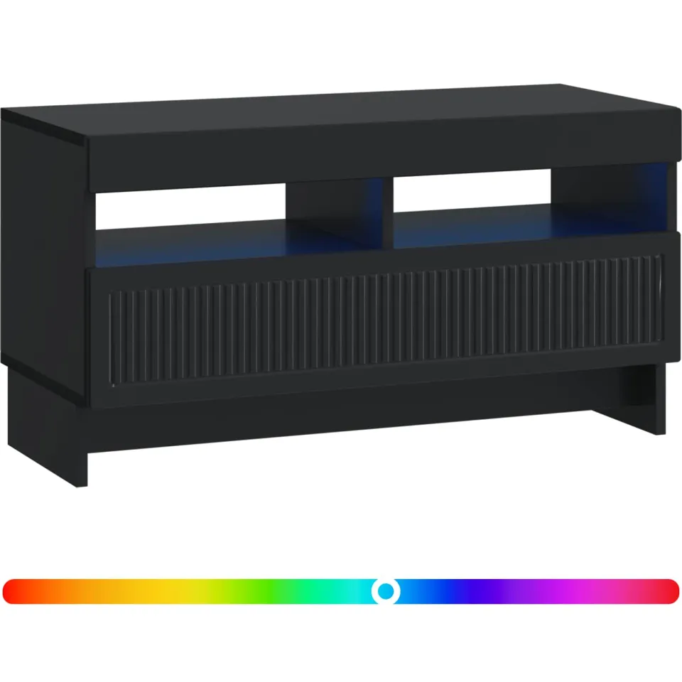 vidaXL LED tv-meubel EDE 81 x 35 x 43 cm Zwart, foto 3