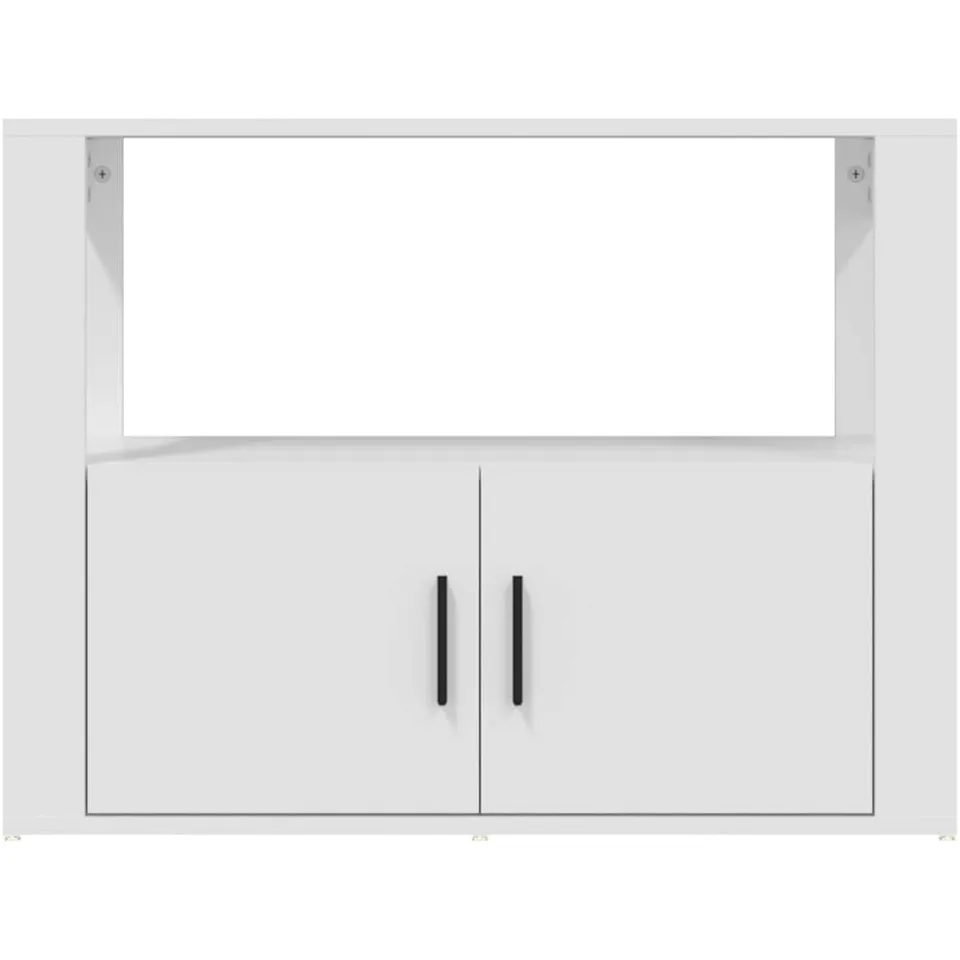 vidaXL Dressoir 80x30x60 cm bewerkt hout wit, foto 4