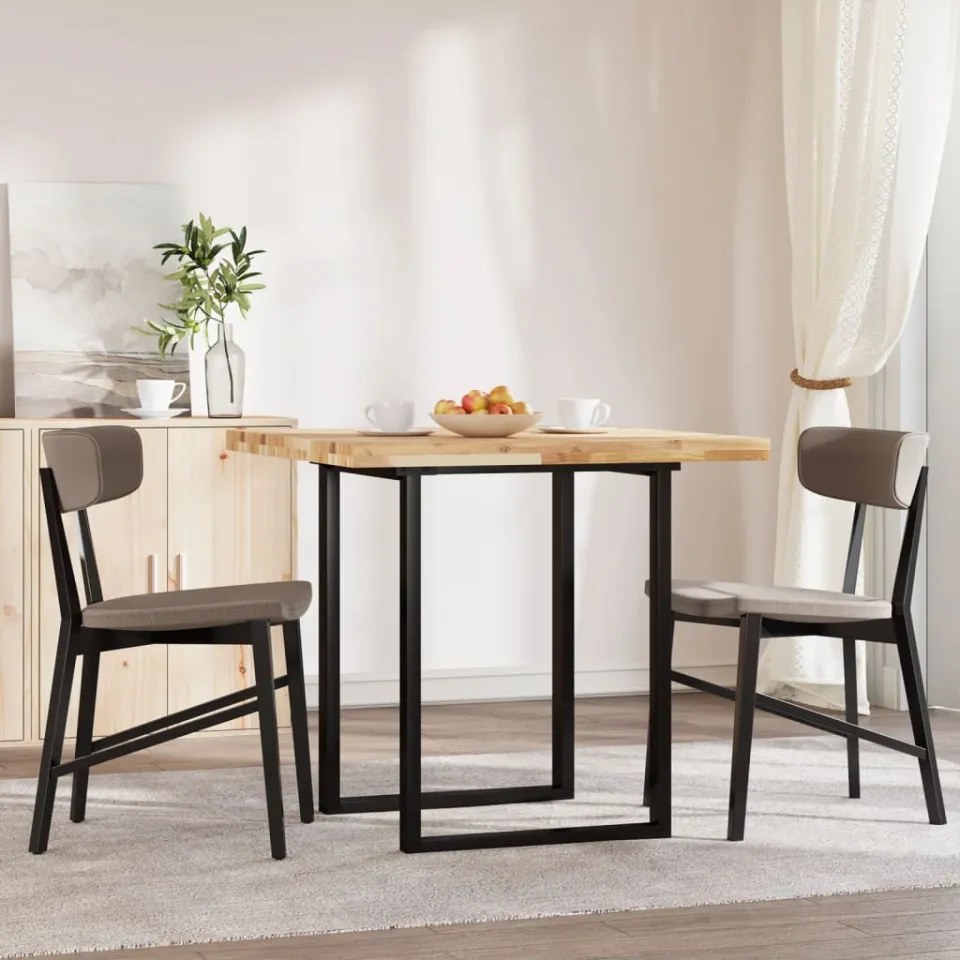 vidaXL Tafelblad vierkant 80x80x4 cm massief acaciahout bruin, foto 2