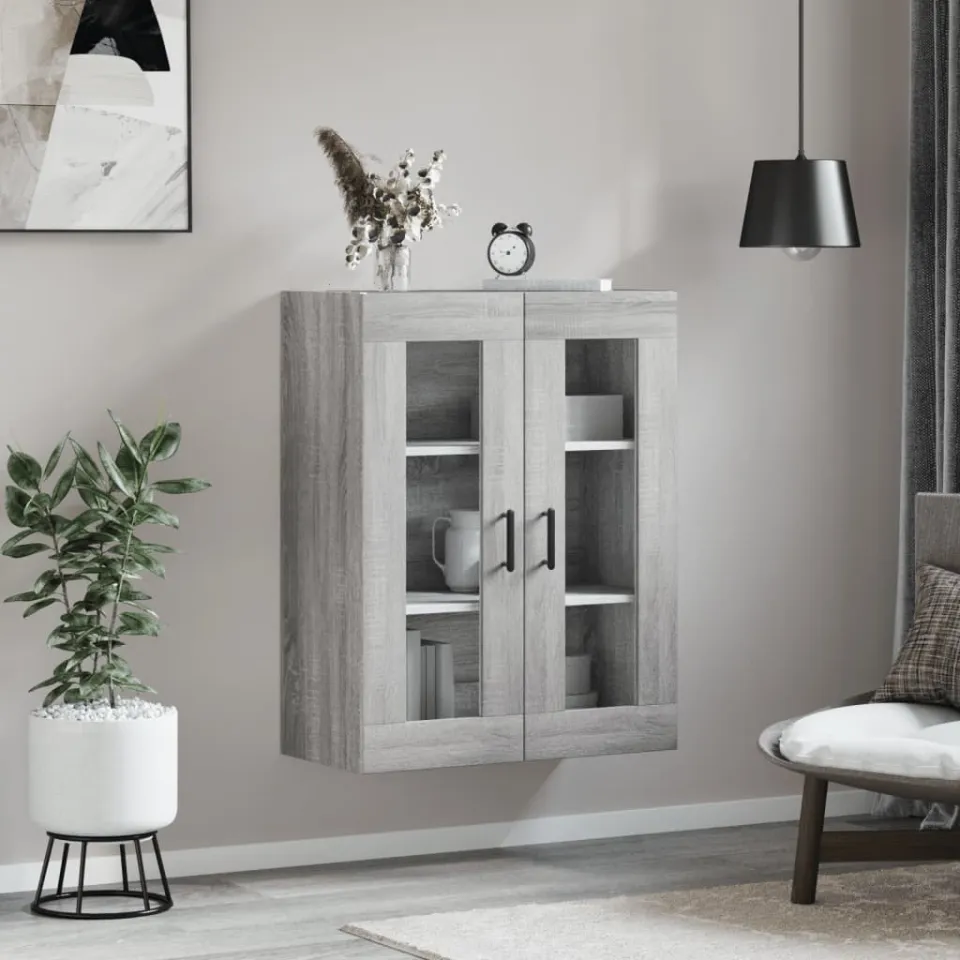 vidaXL Wandkast 69,5x34x90 cm sonoma eikenkleurig, foto 2