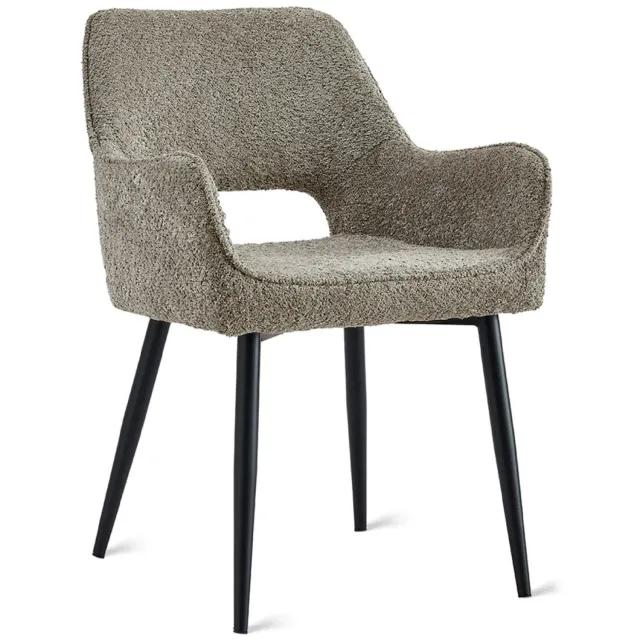 Set van 2 - Nest of Nora Eetkamerstoelen Ronn - Stof - Taupe