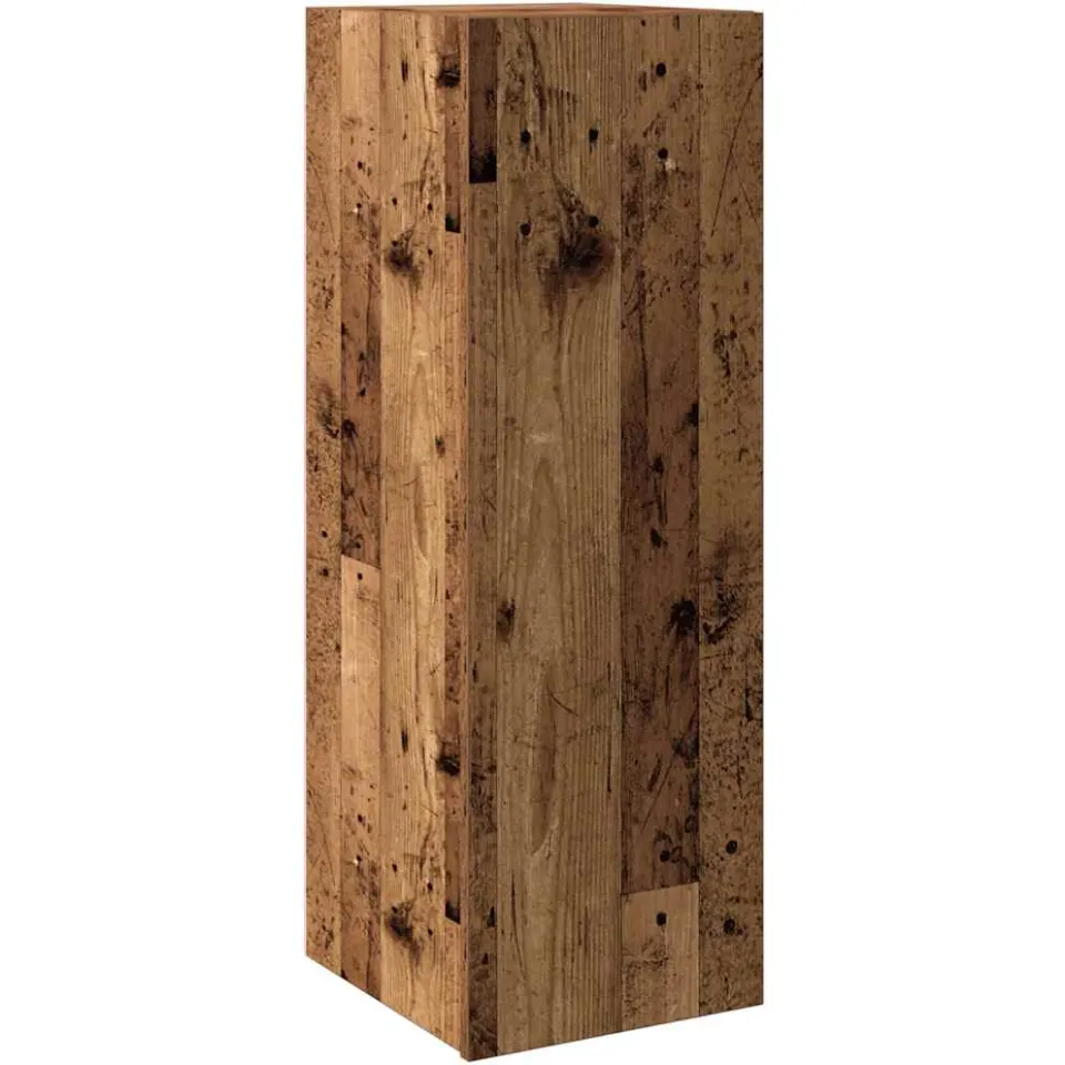 vidaXL Tv-wandkasten 3 st bewerkt hout oud houtkleurig Bruin