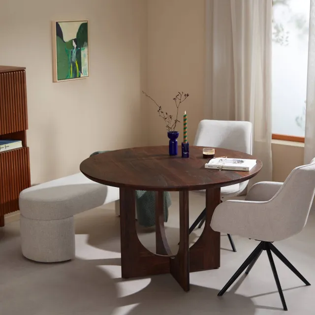 NOUS Living eetkamertafel Yara walnoot, foto 2