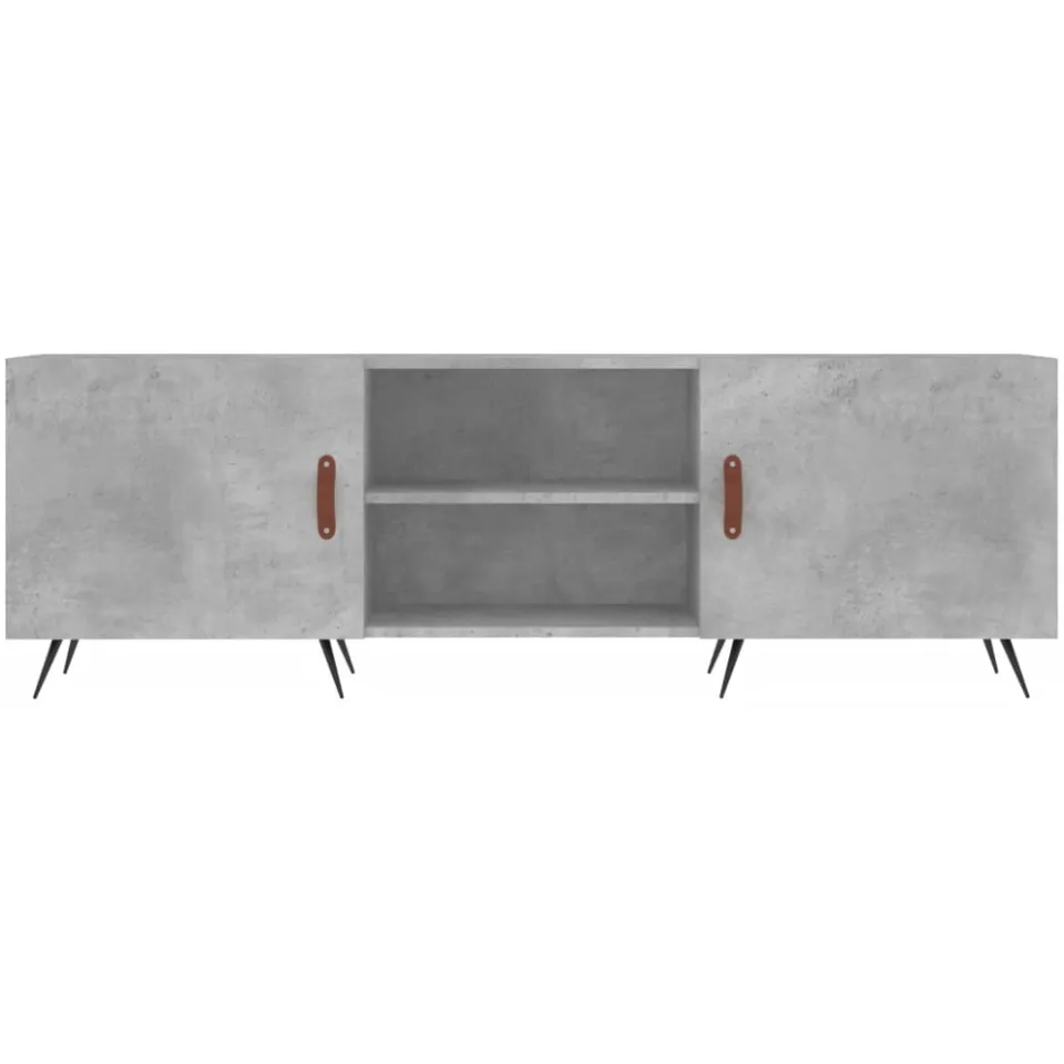 vidaXL Tv-meubel 150x30x50 cm bewerkt hout betongrijs grijs