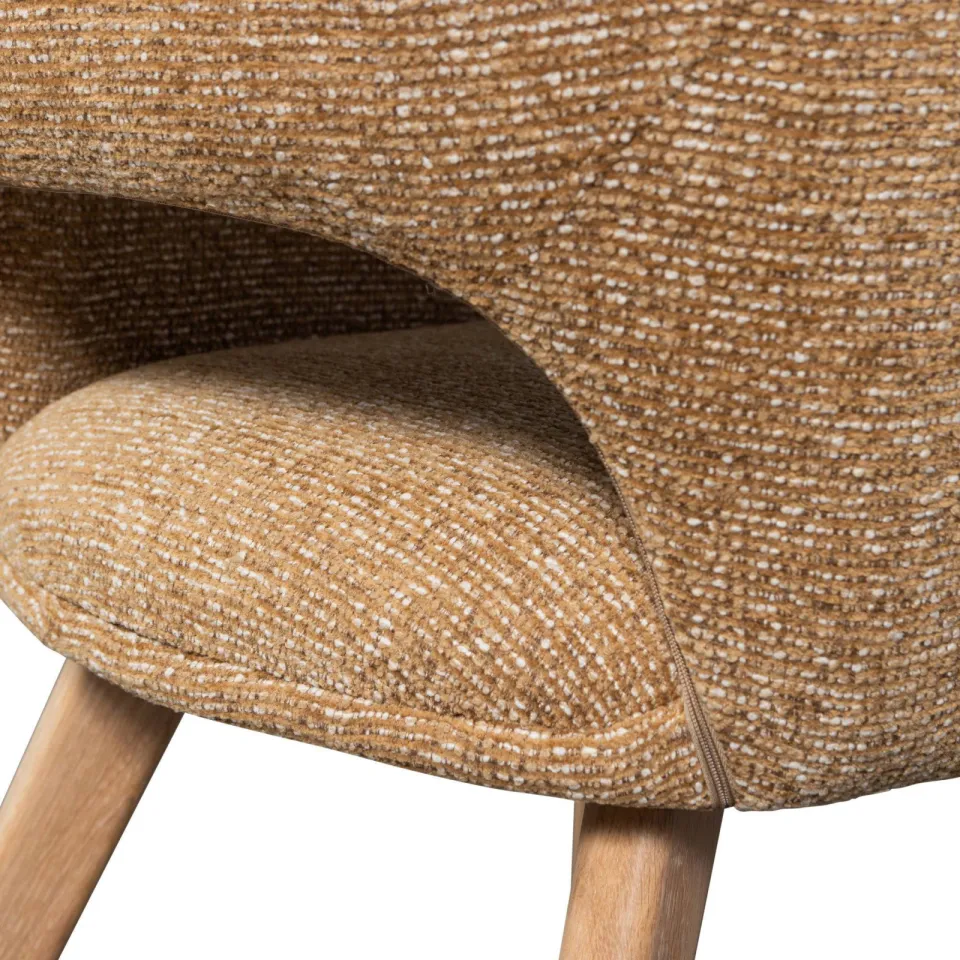 WOOOD Murat eetkamerstoel beige, foto 7