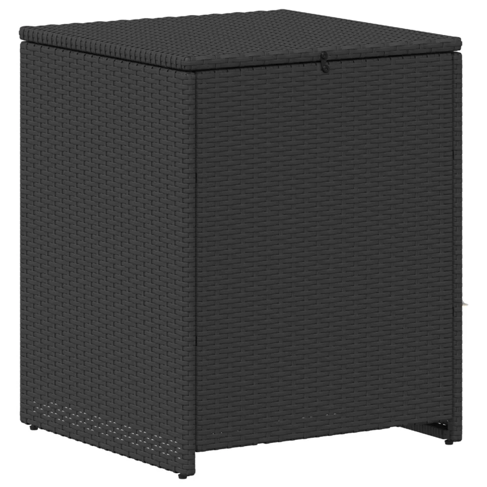 vidaXL Kussenbox 55 x 55 x 69 cm staal Zwart