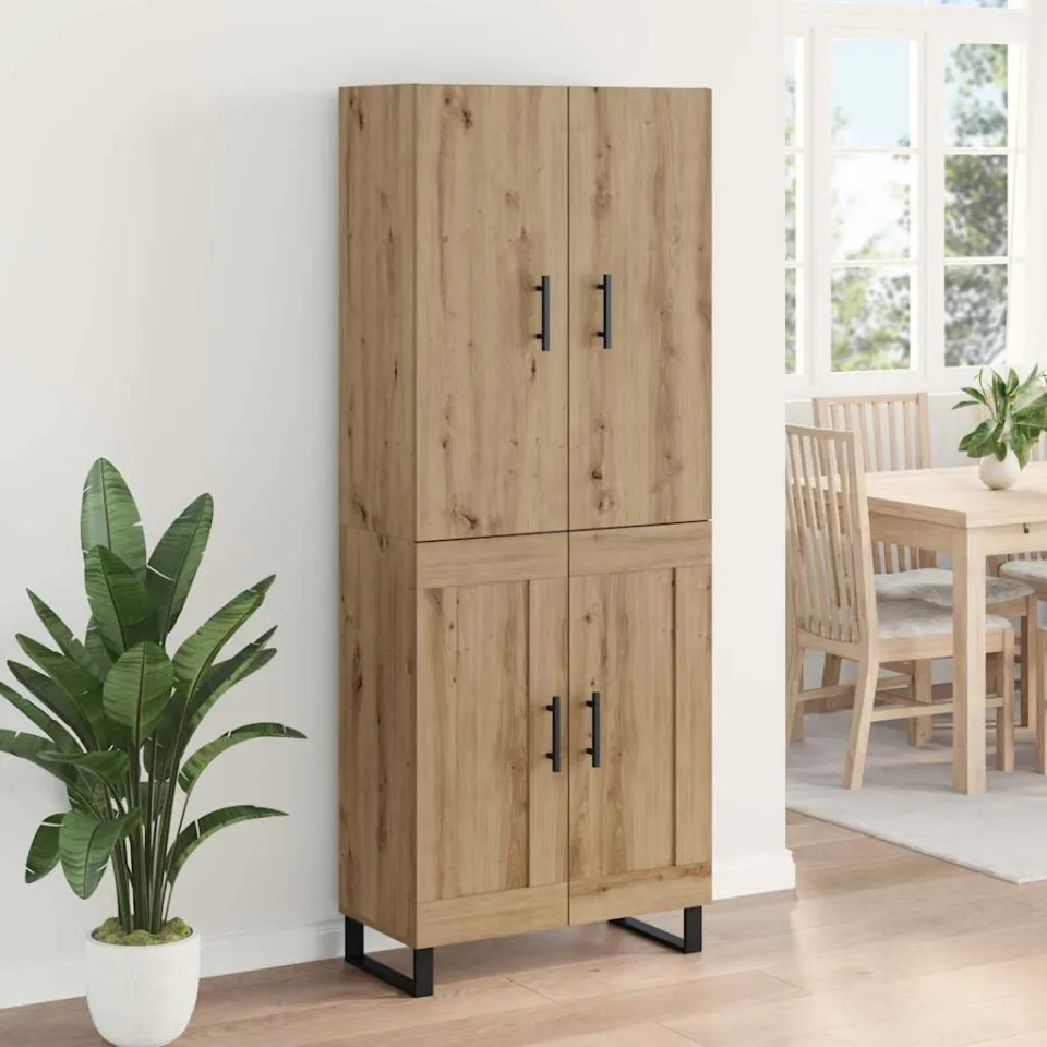 vidaXL Hoge kast 2 st Artisan Eiken 69,5 x 34 x 180 cm, foto 3