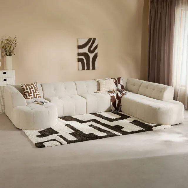 NOUS Living hoekbank rechts Aura - beige, foto 2