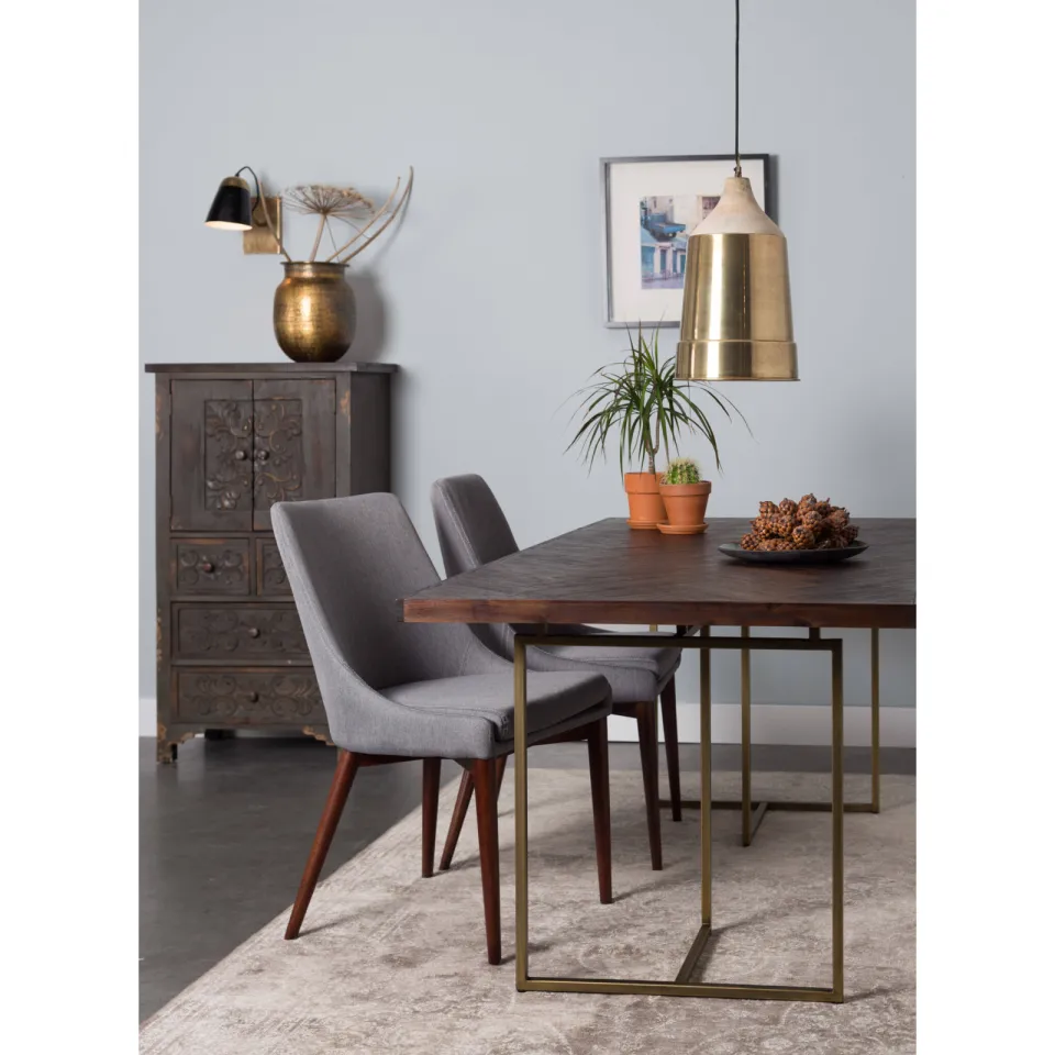 Dutchbone eetkamertafel (220x90 cm) Class bruin, foto 3