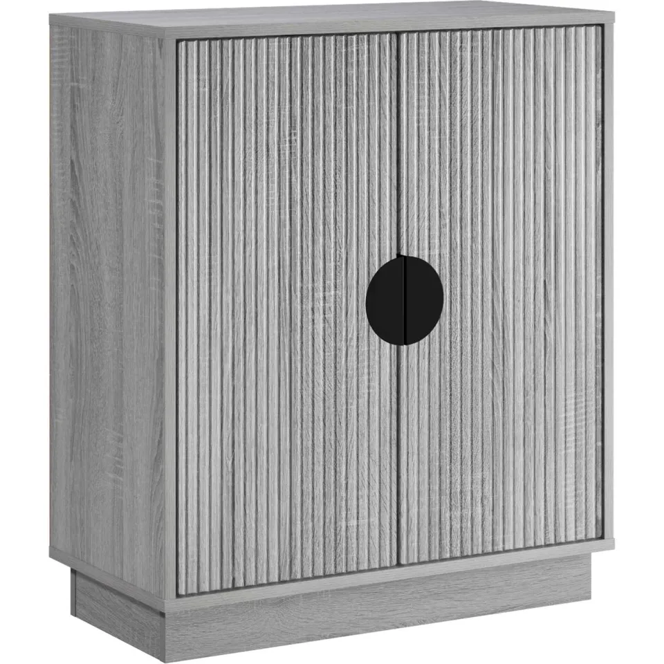 vidaXL Dressoir VENRAY Grijs Sonoma 66 x 33 x 77,5 cm Bewerkt hout, foto 3