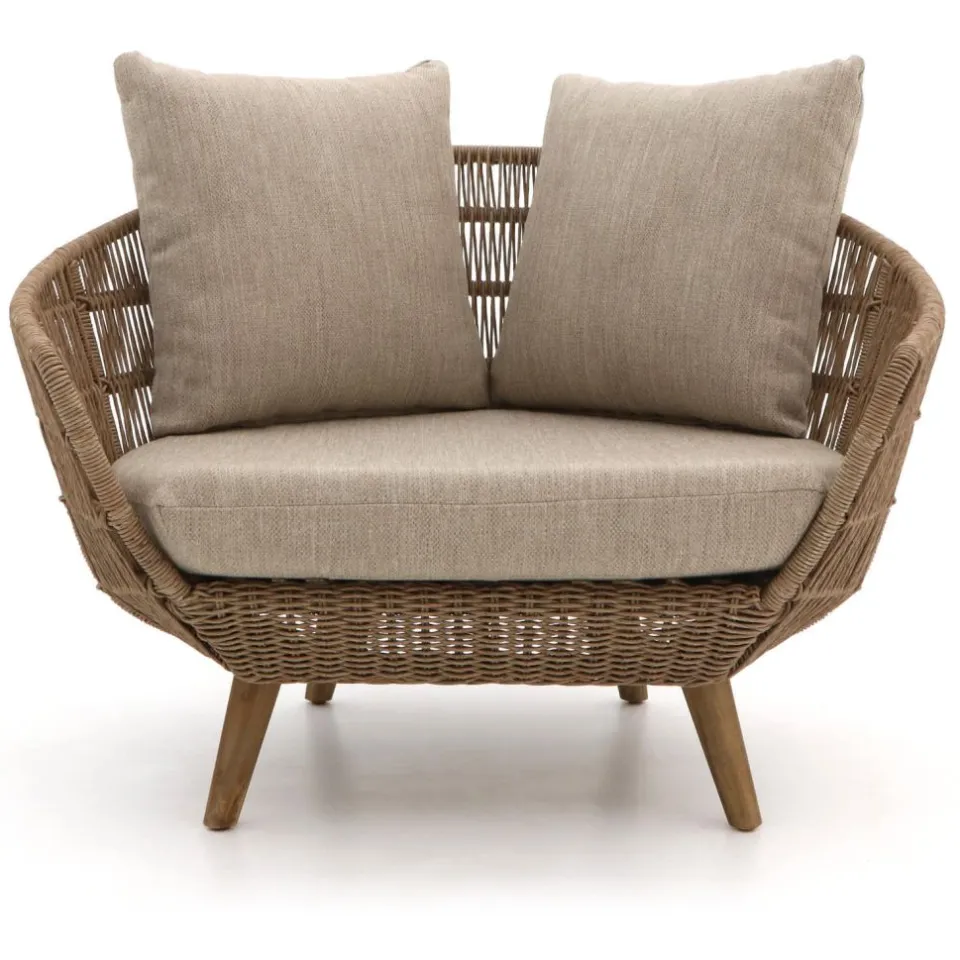 Intenso Furniture Intenso Stila/ROUGH-K stoel-bank loungeset 5-delig taupe, foto 3