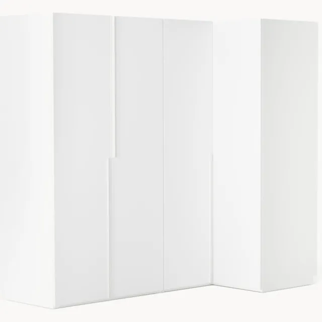 Westwing Collection Modulaire hoekkast Leon, 215 cm breed, in verschillende formaten Wit