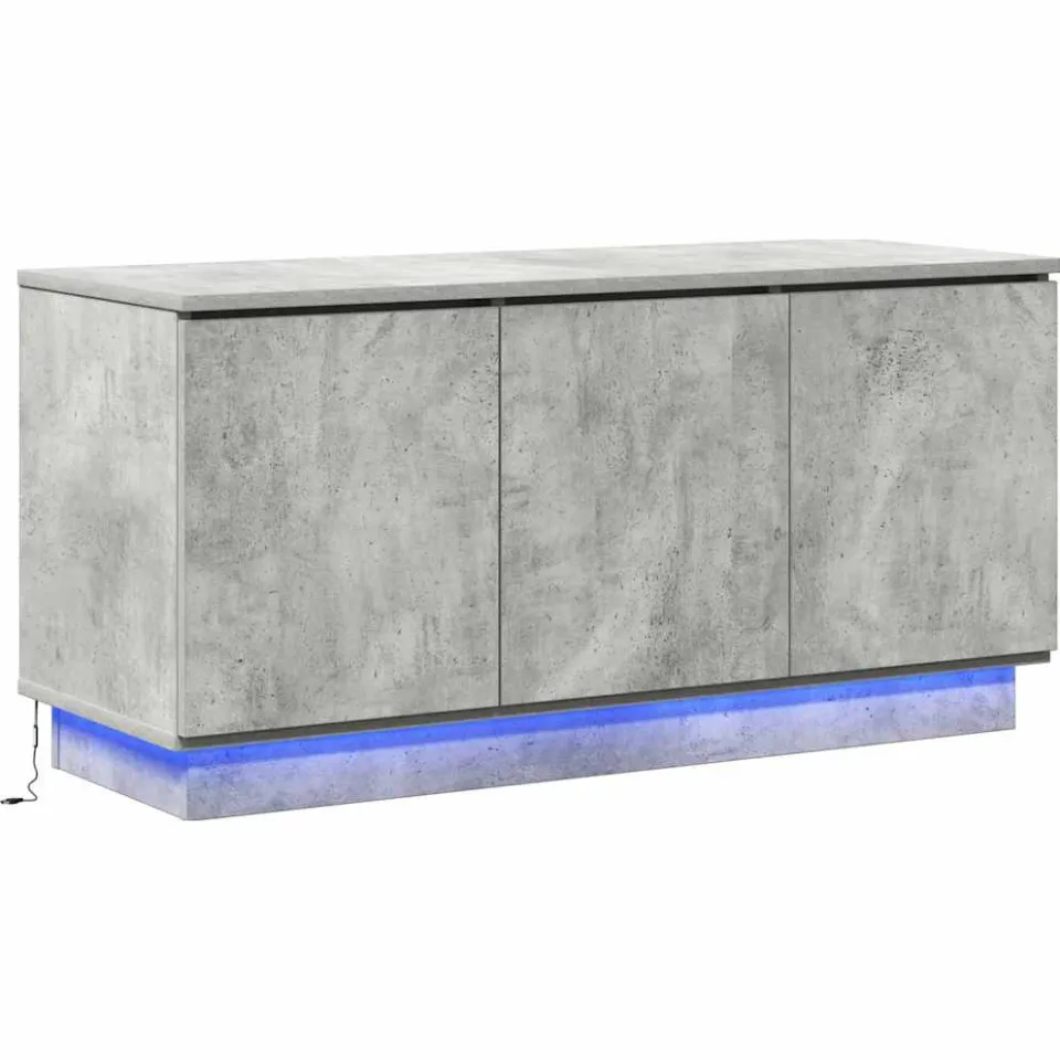 vidaXL TV-kast 100 x 38 x 49 cm Beton Grijs Bewerkt hout