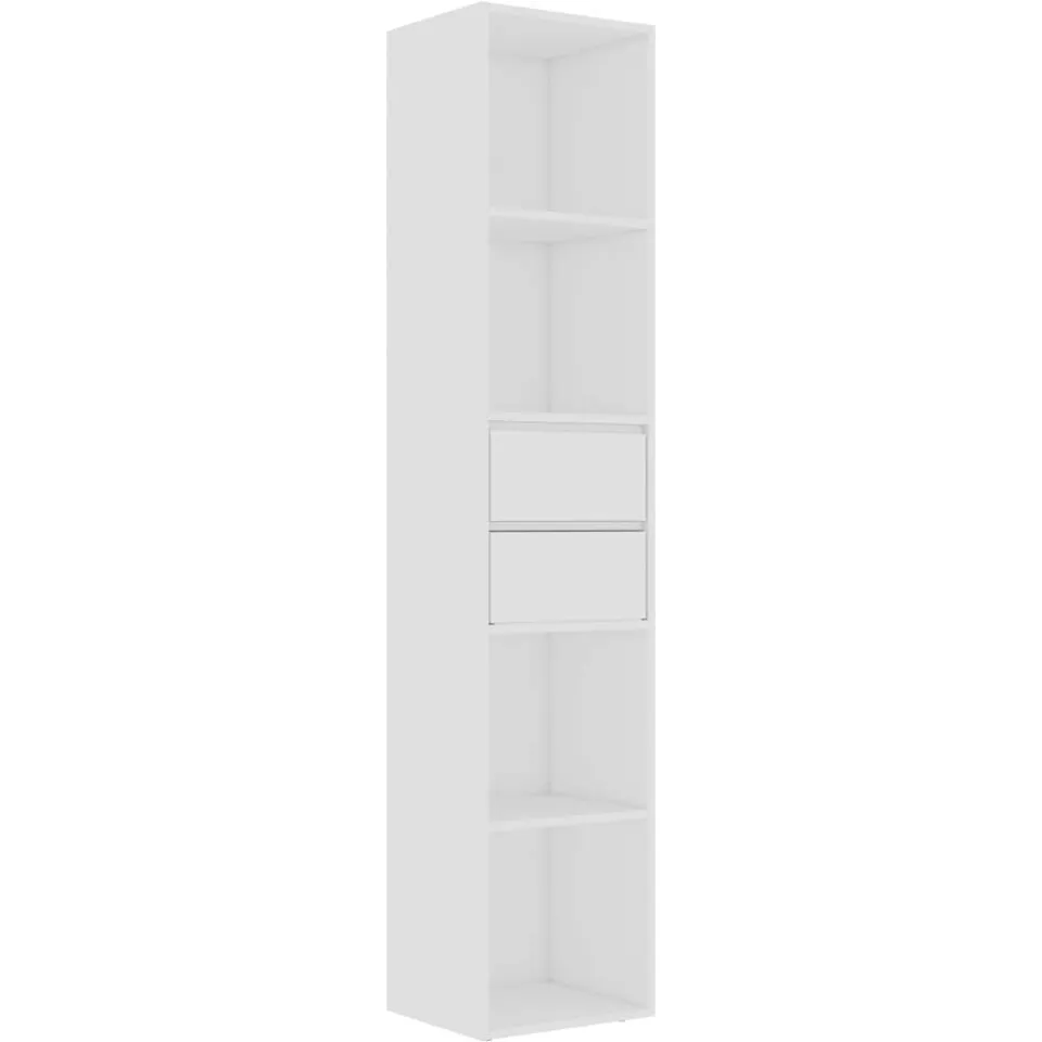 vidaXL Boekenkast 36x30x171 cm bewerkt hout wit, foto 3