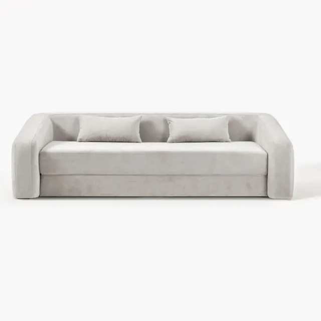 Westwing Collection Slaapbank Eliot (3-zits) Grijs