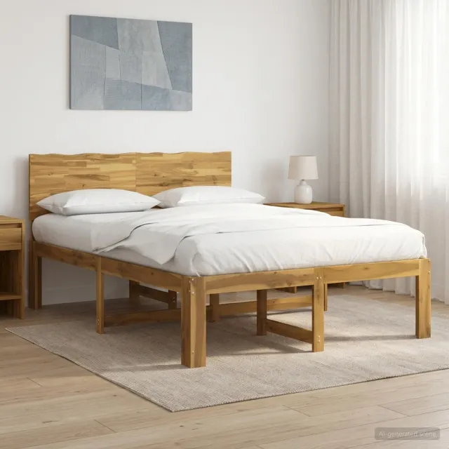vidaXL Tweepersoonsbed met hoofdeinde ROSTOCK Wit 140 x 200 cm