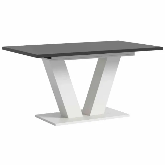 Furnilux Motion eettafel V uitschuifbaar grijs NB wit NB - 90x150x76cm wit, grijs