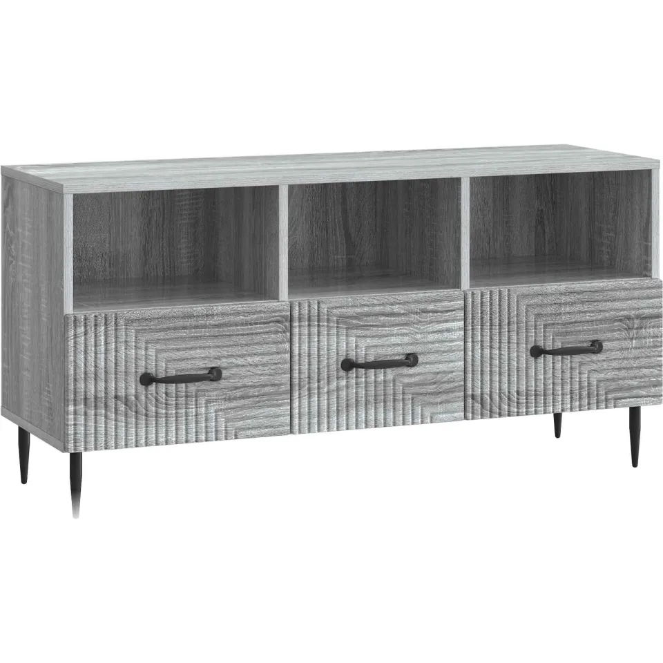 vidaXL TV-kast met lade Grijs sonoma 102 x 34,5 x 50 cm Bewerkt hout