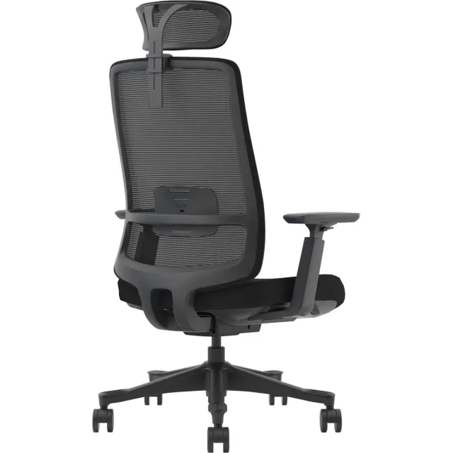 Conturio Calpe Bureaustoel 3D armleggers met hoofdsteun Zwart