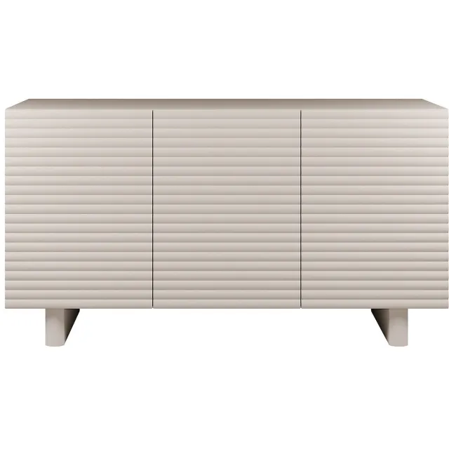 Vente-unique Buffetkast met 3 deurtjes van MDF - Beige - LUDIMA