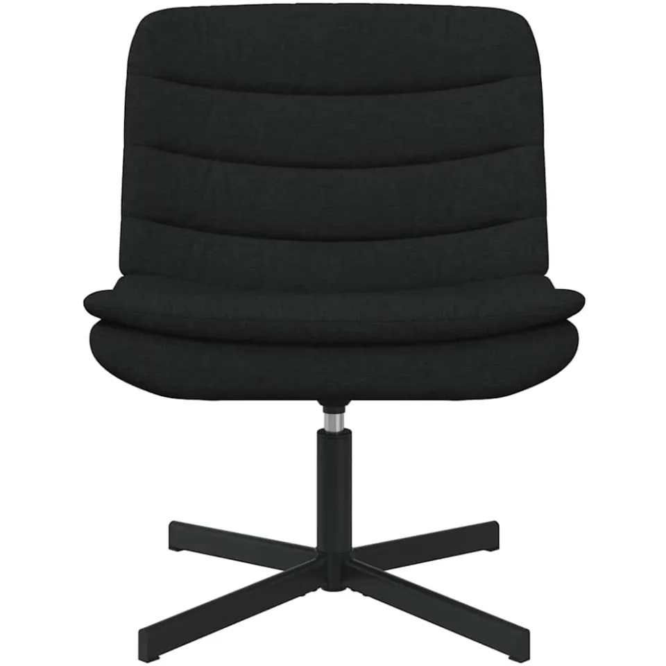 vidaXL Draaistoel Zwart 63 x 75 x 76 cm Stof, foto 4