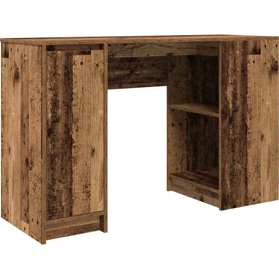 vidaXL Bureau 120x42x76 cm spaanplaat oud hout Bruin