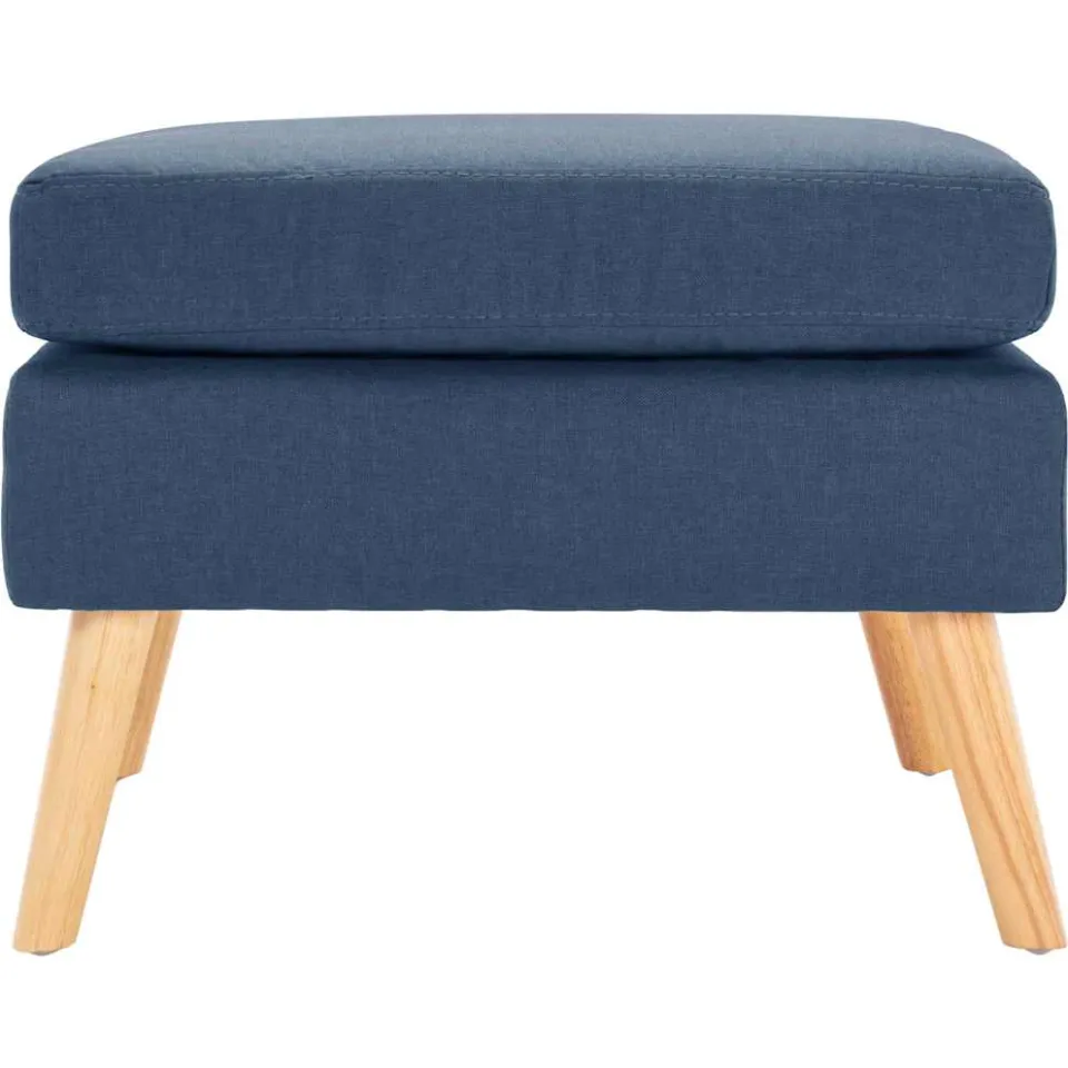 vidaXL Voetenbank stof blauw, foto 2