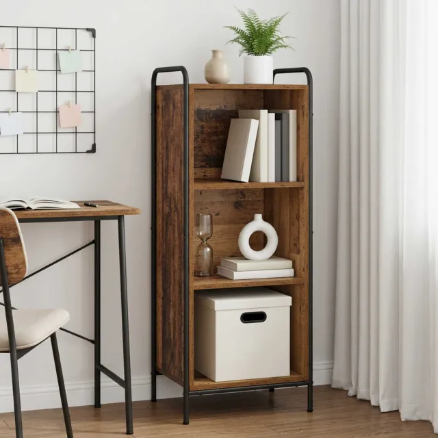 vidaXL Boekenkast 55,5 x 33 x 174 cm Bewerkt hout Oud hout Bruin