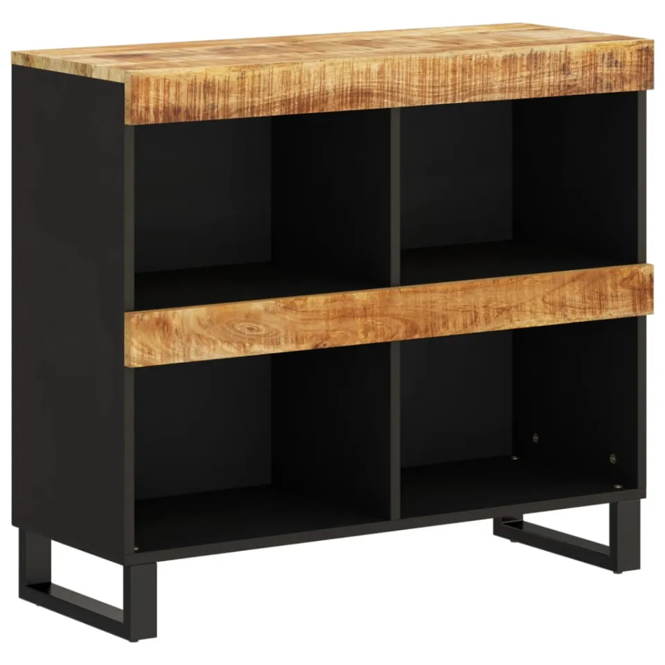 vidaXL Bijzetkast 85x33x75 cm massief mangohout bruin, foto 3