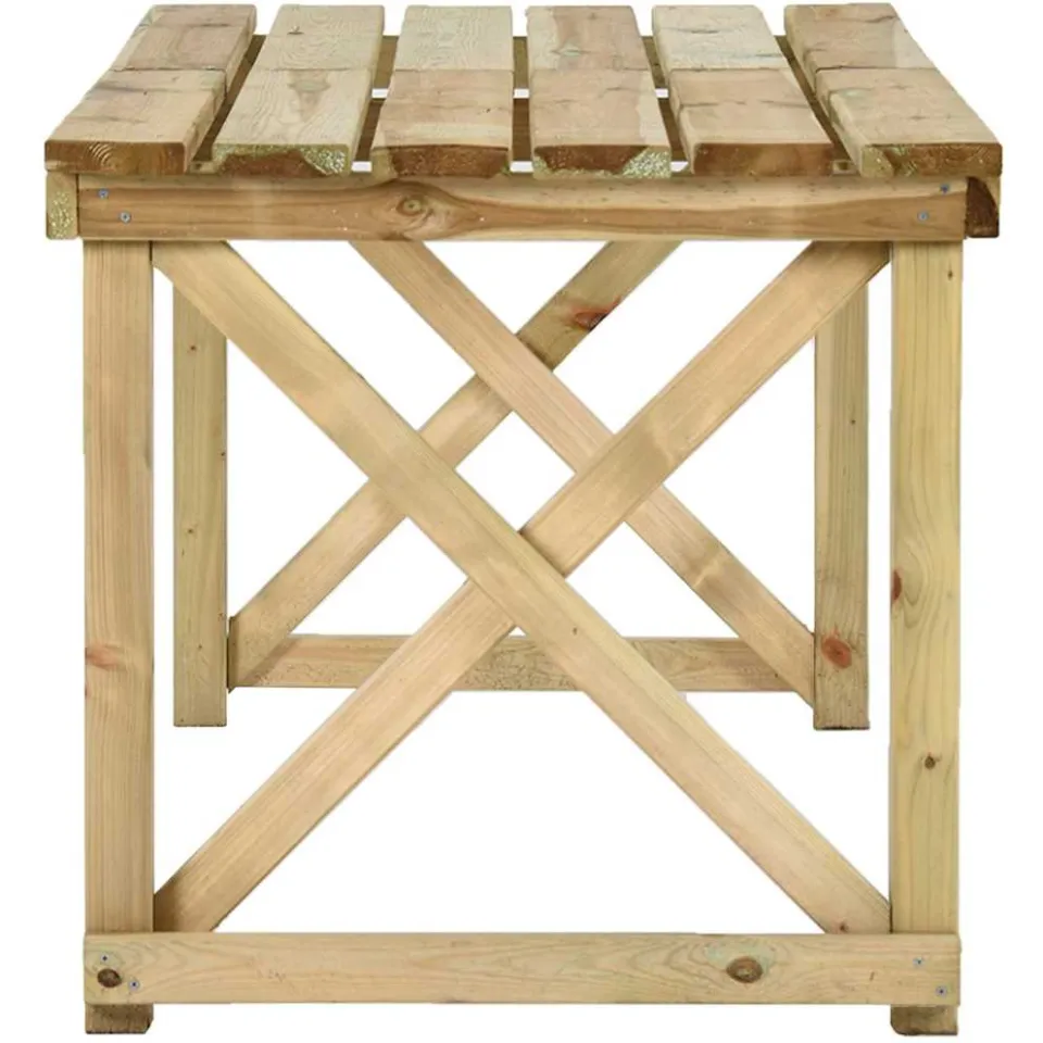 vidaXL Tuintafel 160x79x75 cm hout bruin, foto 4