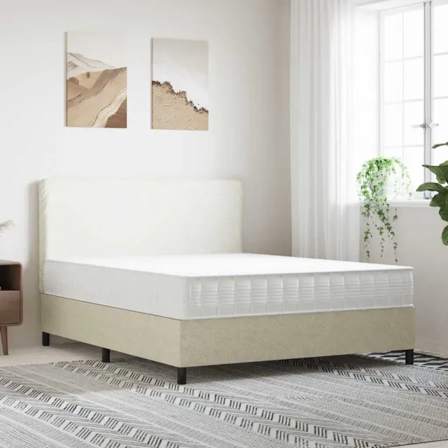 vidaXL Pocketveringmatras middelhard-hard 160x200 cm Super King Size wit