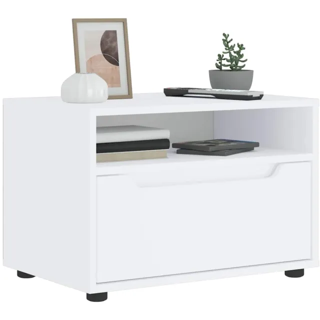 vidaXL Tv-meubel VISNES 60x40x38 cm bewerkt hout wit