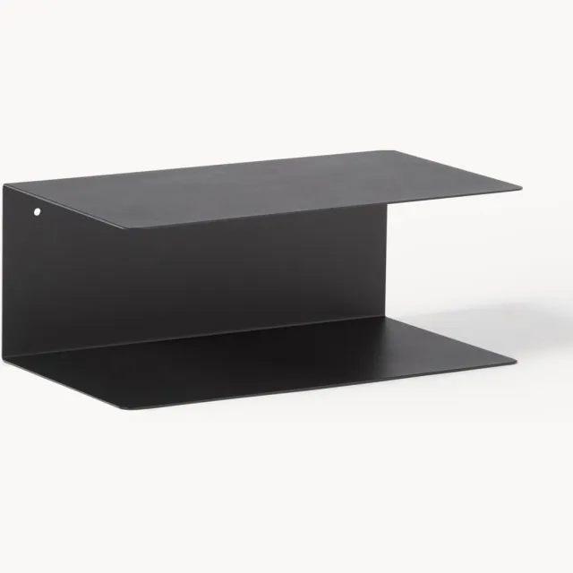AC Design Metalen wandnachtkastjes Neptune, 2 stuks Zwart