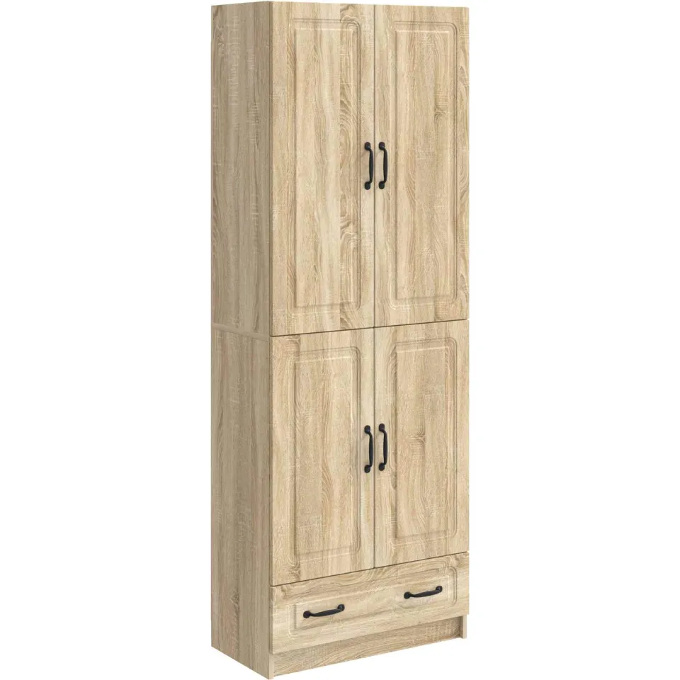 vidaXL Kastenset 2 st Sonoma Eiken Bewerkt hout, foto 3