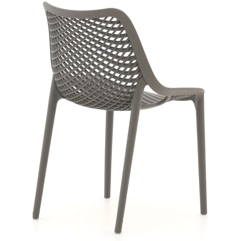 Forza Furniture Forza Ripi dining tuinstoel stapelbaar grijs, foto 4