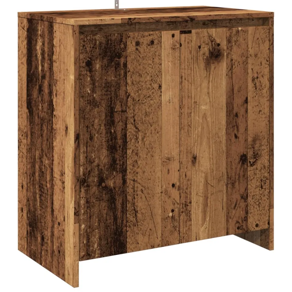 vidaXL Dressoir 70x41x75 cm bewerkt hout oud houtkleurig bruin, foto 3