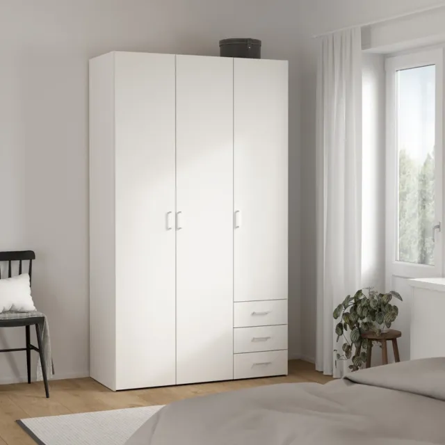 Giga Living Kledingkast Space - Wit - 116x50x200cm