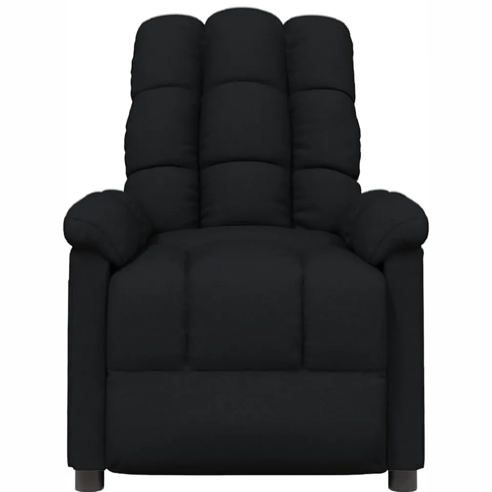 vidaXL Massagestoel stof zwart
