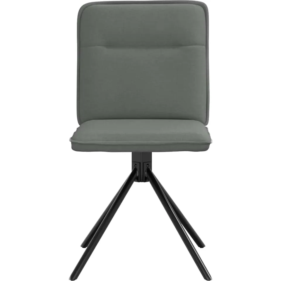 vidaXL Eetkamerstoelen 2 st stof donkergrijs grijs, foto 4