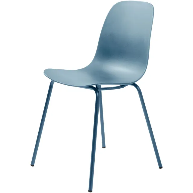Nest of Nora Set van 4 - Nest of Nora Eetkamerstoelen Zoey - Metaal - Dutsy blue Grijsblauw