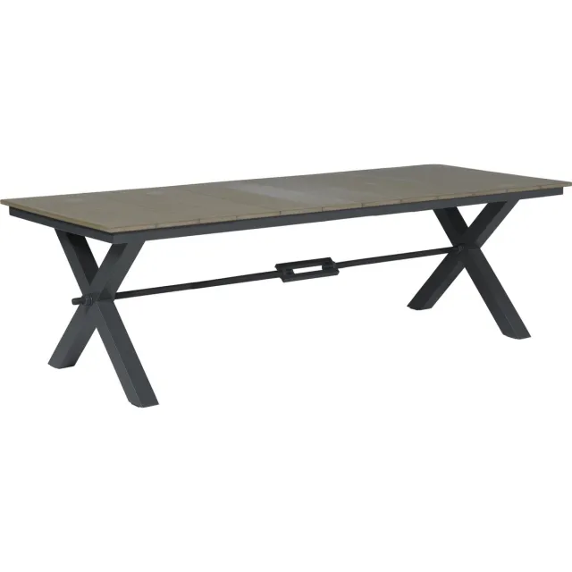 Garden Impressions Robusto Tuintafel 240x100 cm - Carbon Black BruinGrijs