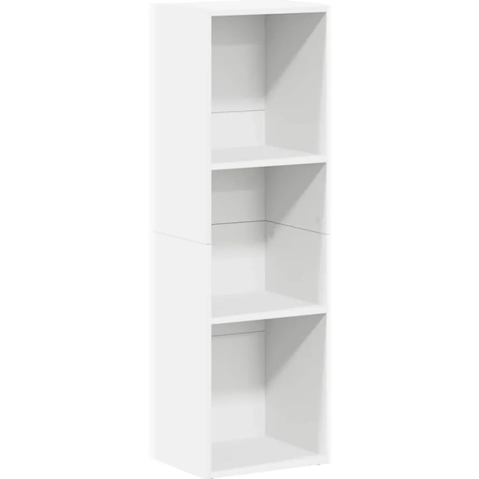 vidaXL Boekenkast/tv-meubel 36x30x114 cm bewerkt hout wit