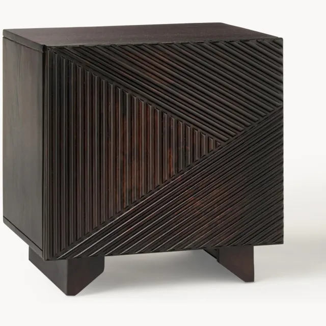 Westwing Collection Nachtkastje Louis van mangohout Bruin